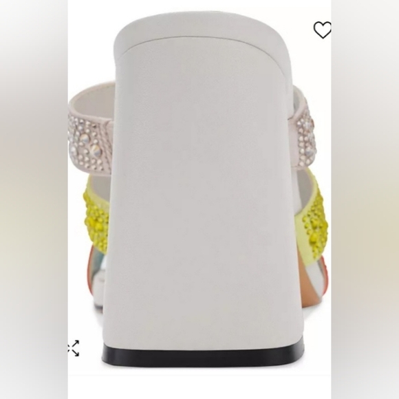 KARL LAGERFELD PARIS Women's Rickie Slip On Rhinest Embellished Dress Sandal 11M - Picture 4 of 16